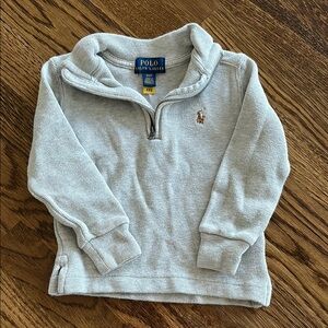 Polo by Ralph Lauren Gray Sweater with Quarter-Zip